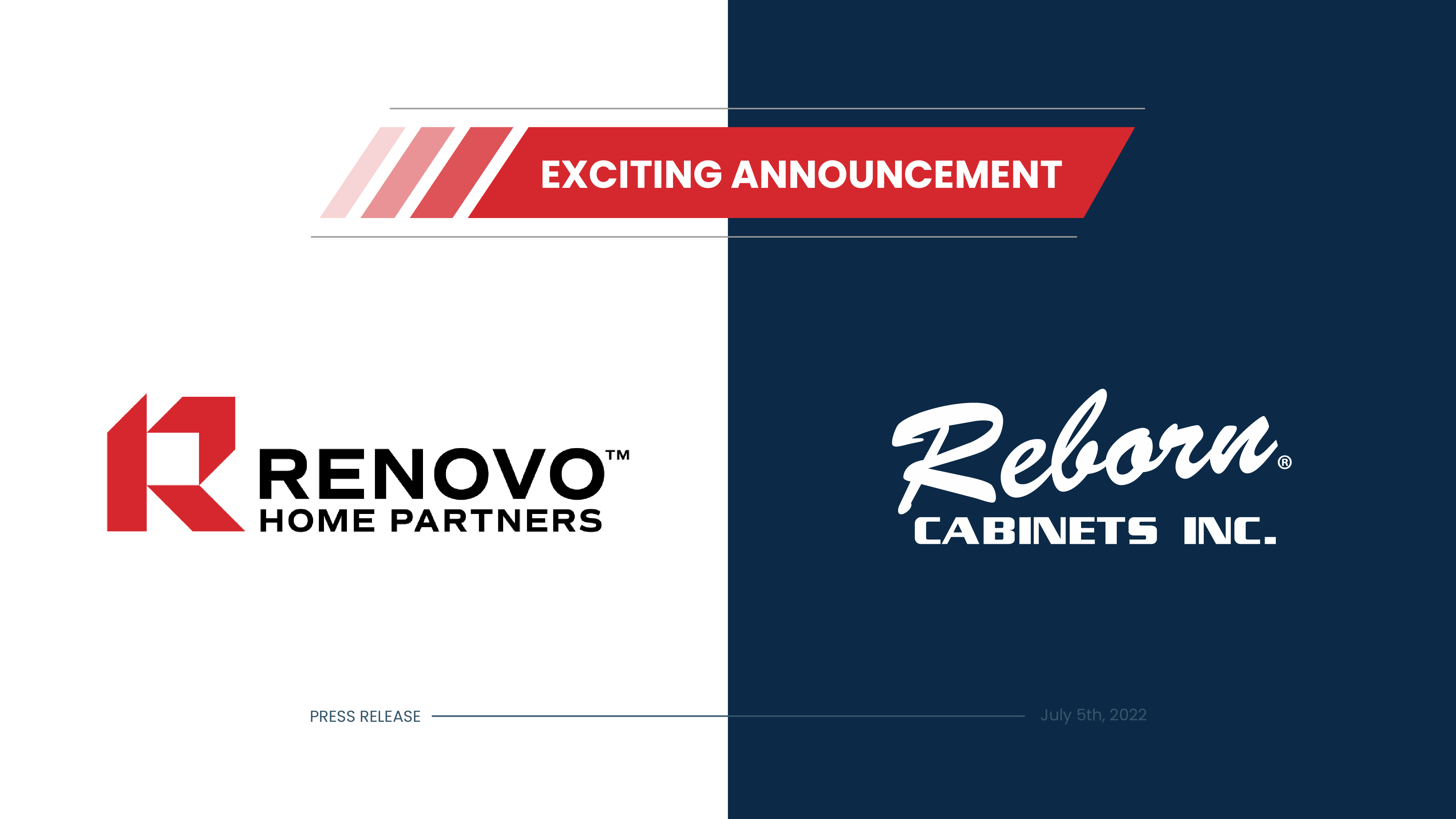 Renovo and Reborn Announcement