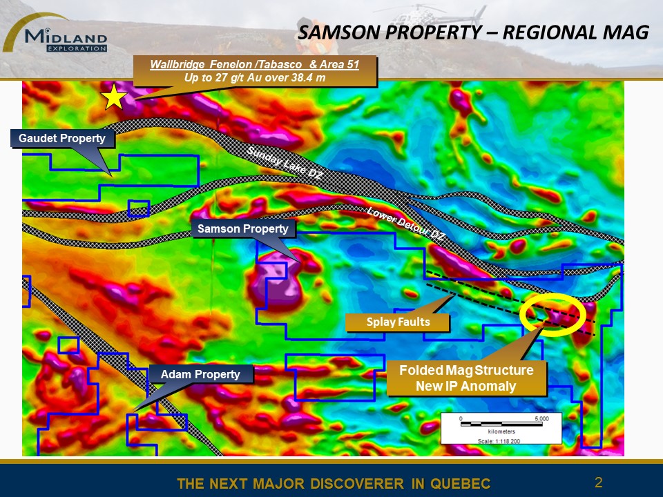 Figure 2 Samson property regional mag