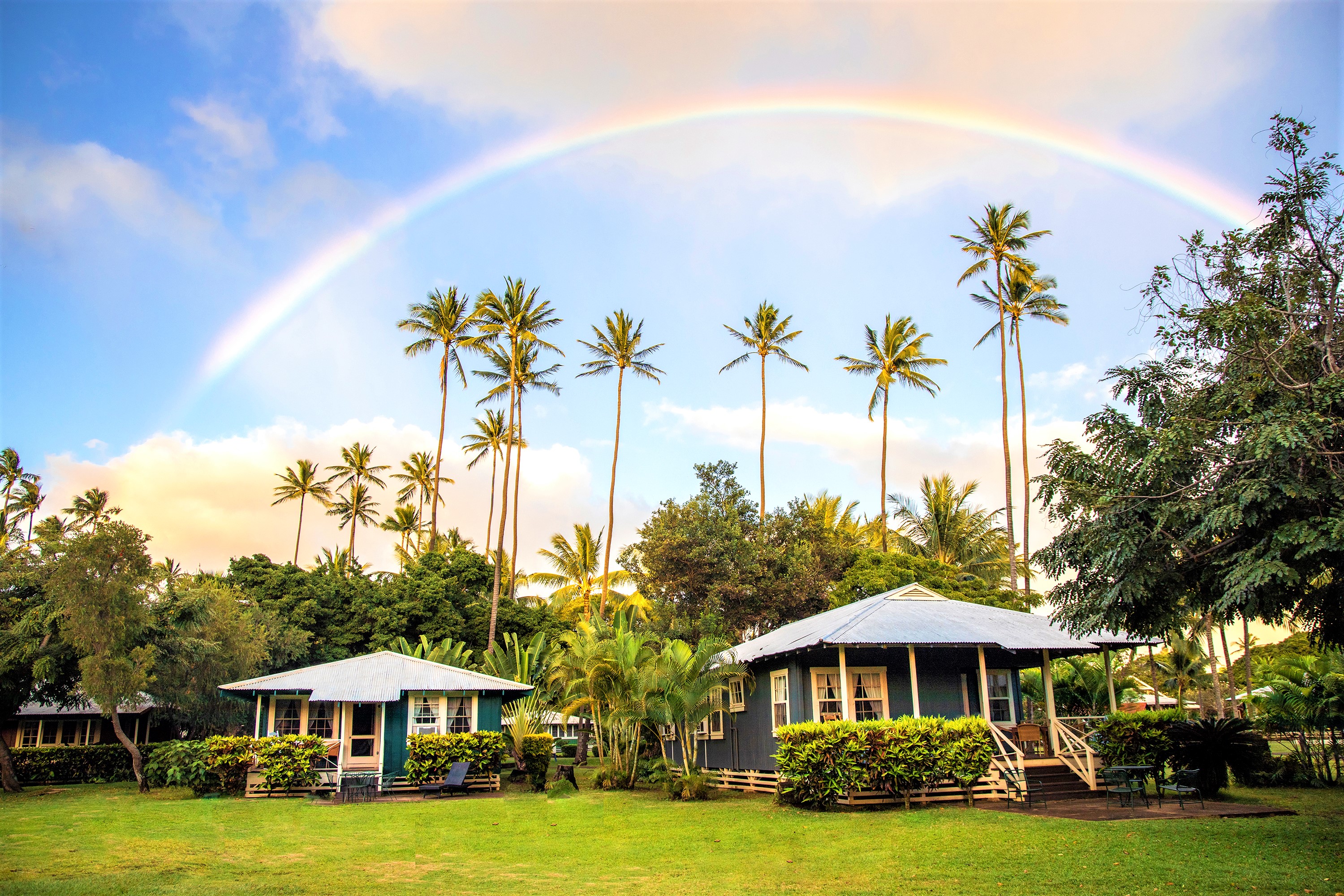 Rainbow Over Cottages (1)