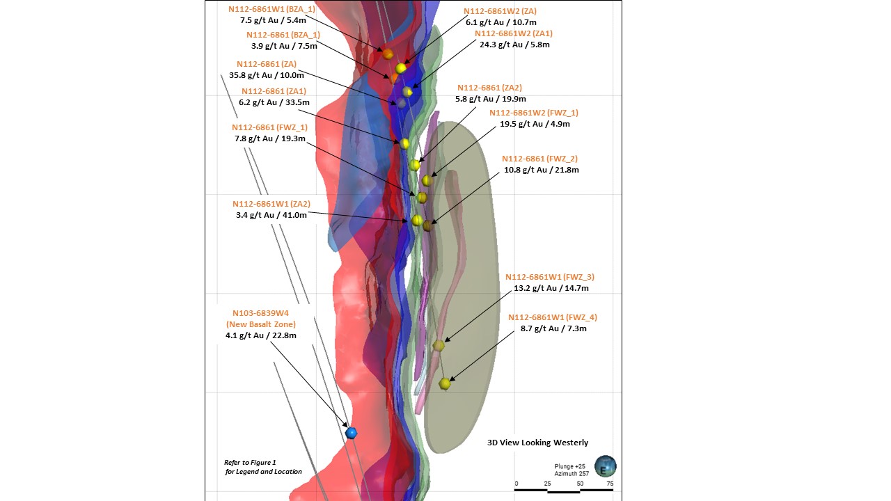 feb14Figure 2 - 3D Image of Kiena Deep Footwall Zone