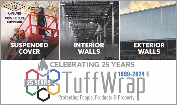 TuffWrap Installations Celebrates 25 Years of Providing Interior and Exterior Protection from Dust, Debris and Weather