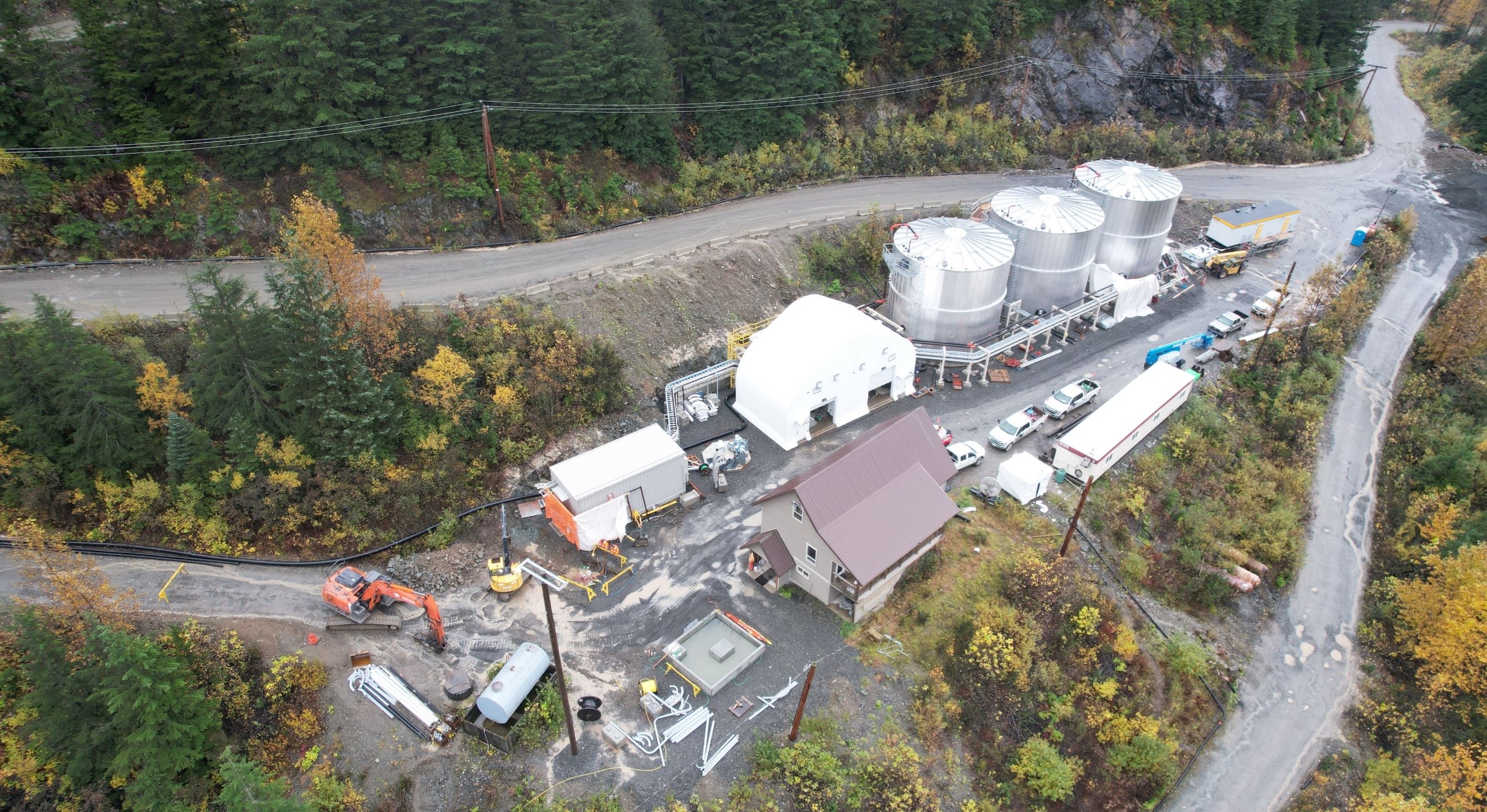 New WTP MBBR tanks and electrical building