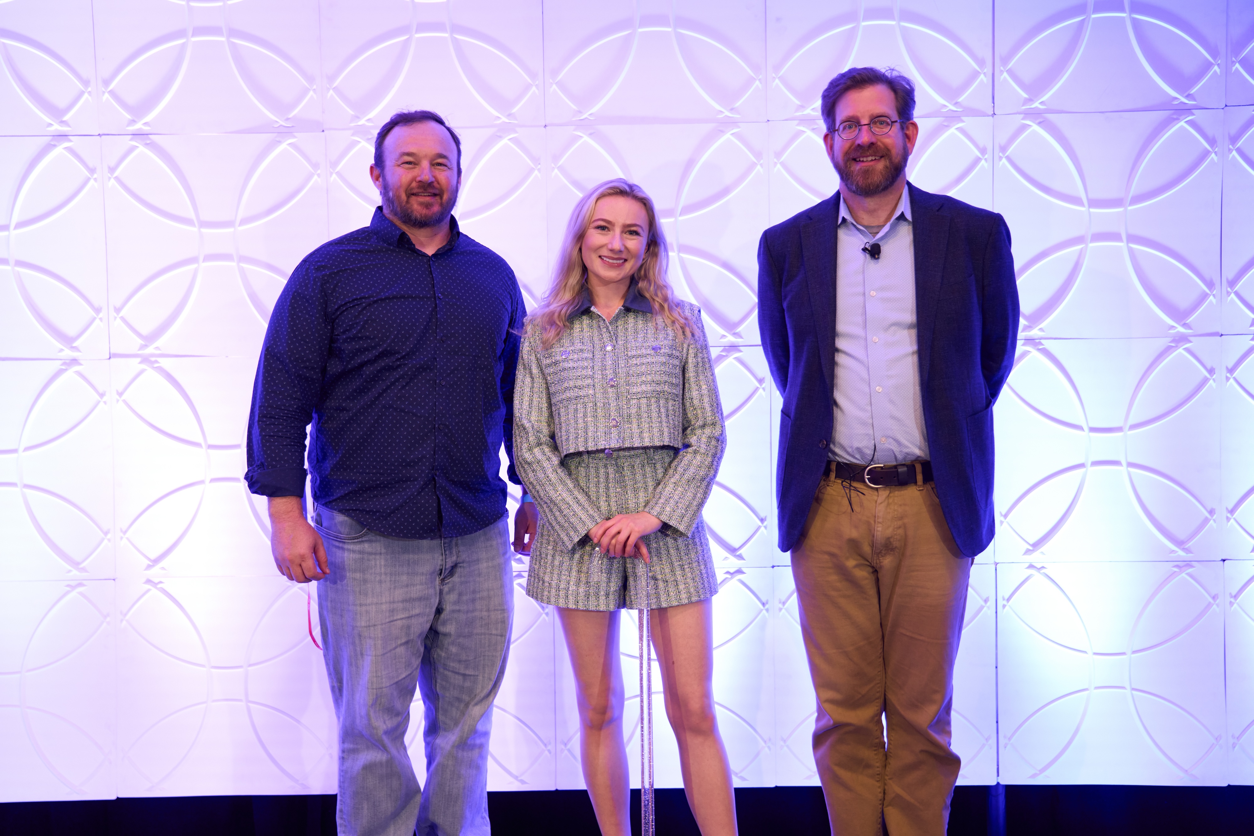From left to right: Jason Levin (Executive Director of WGU Labs), Keely Cat-Wells (CEO of Making Space), Brad Bernatek (Managing Director of the Accelerator at WGU Labs)