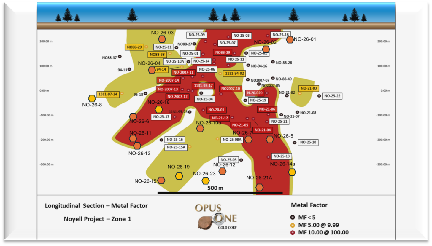 SECTION LONGITUDINALE DÉCOUVERTE ZONE 1