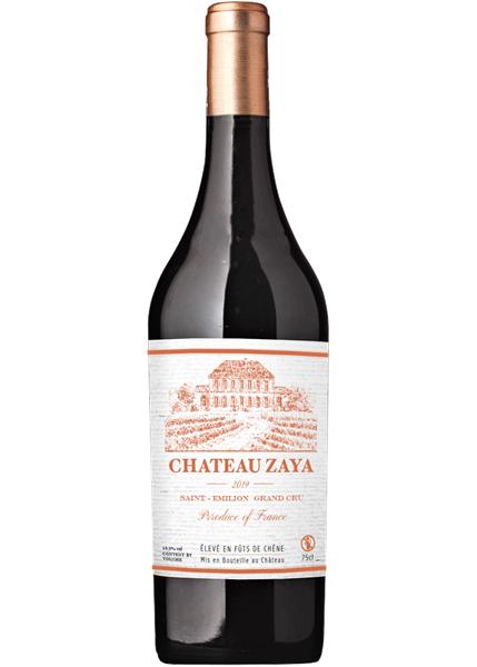 Chateau Zaya features a new label as part of the rebranding of the former Chateau la Garelle, in the St. Emilion Grand Cru AOC in Bordeaux