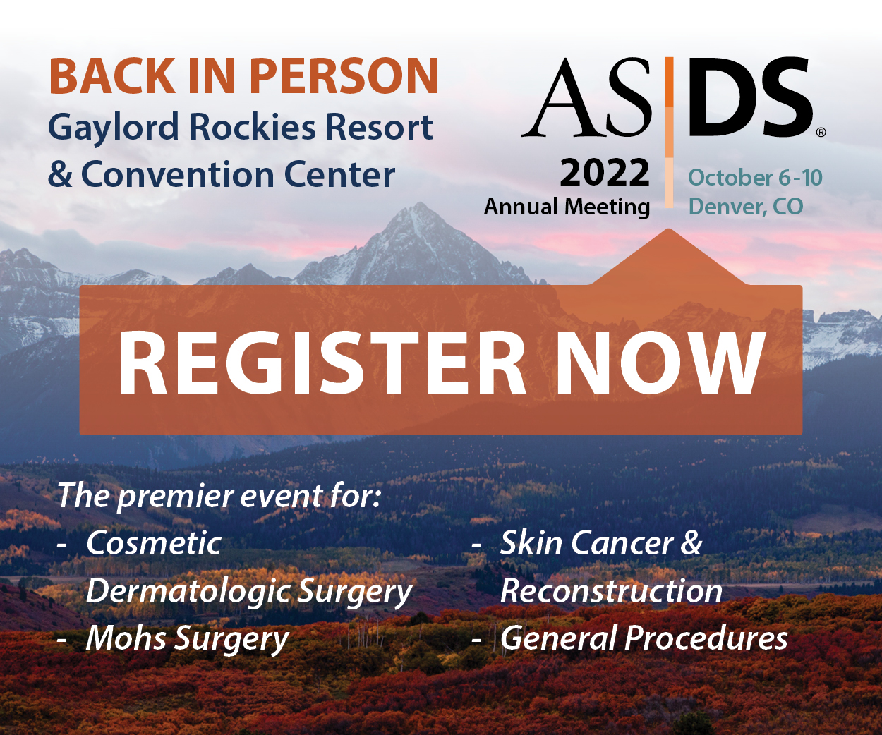 ASDS Launches Registration for its 2022 Annual Meeting