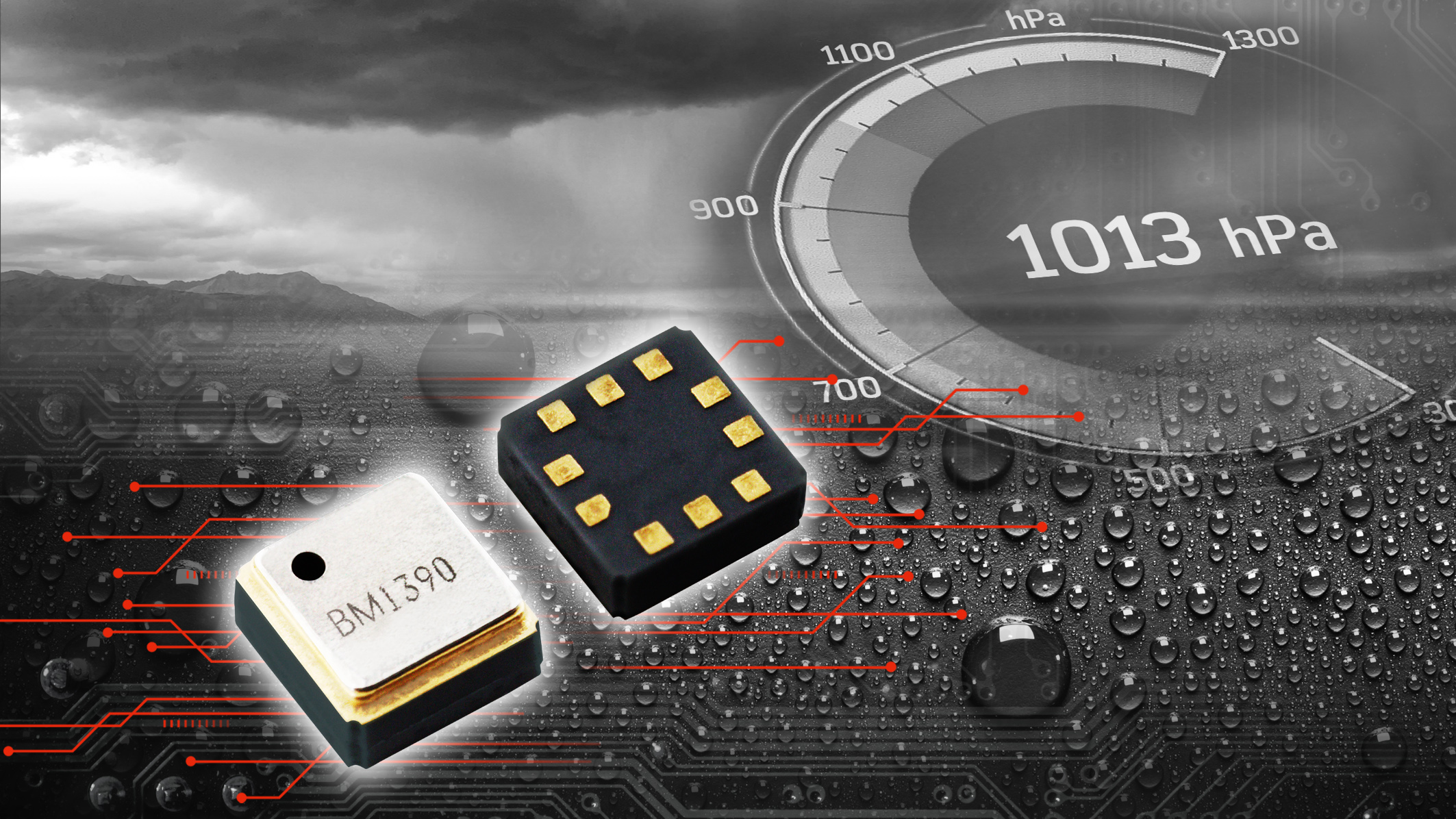 ROHM's BM1390GLV(-Z) compact, high accuracy barometric pressure sensor IC 