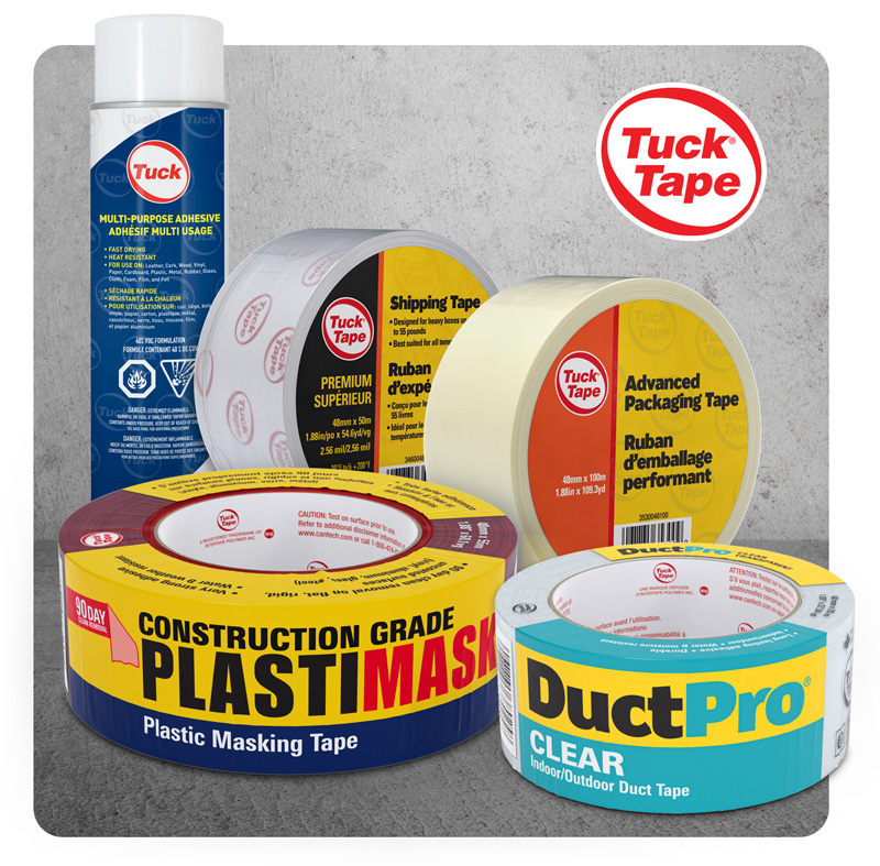 Tuck Tape Expands Presence in Canadian Consumer Market with New and Rebranded Product Lineup