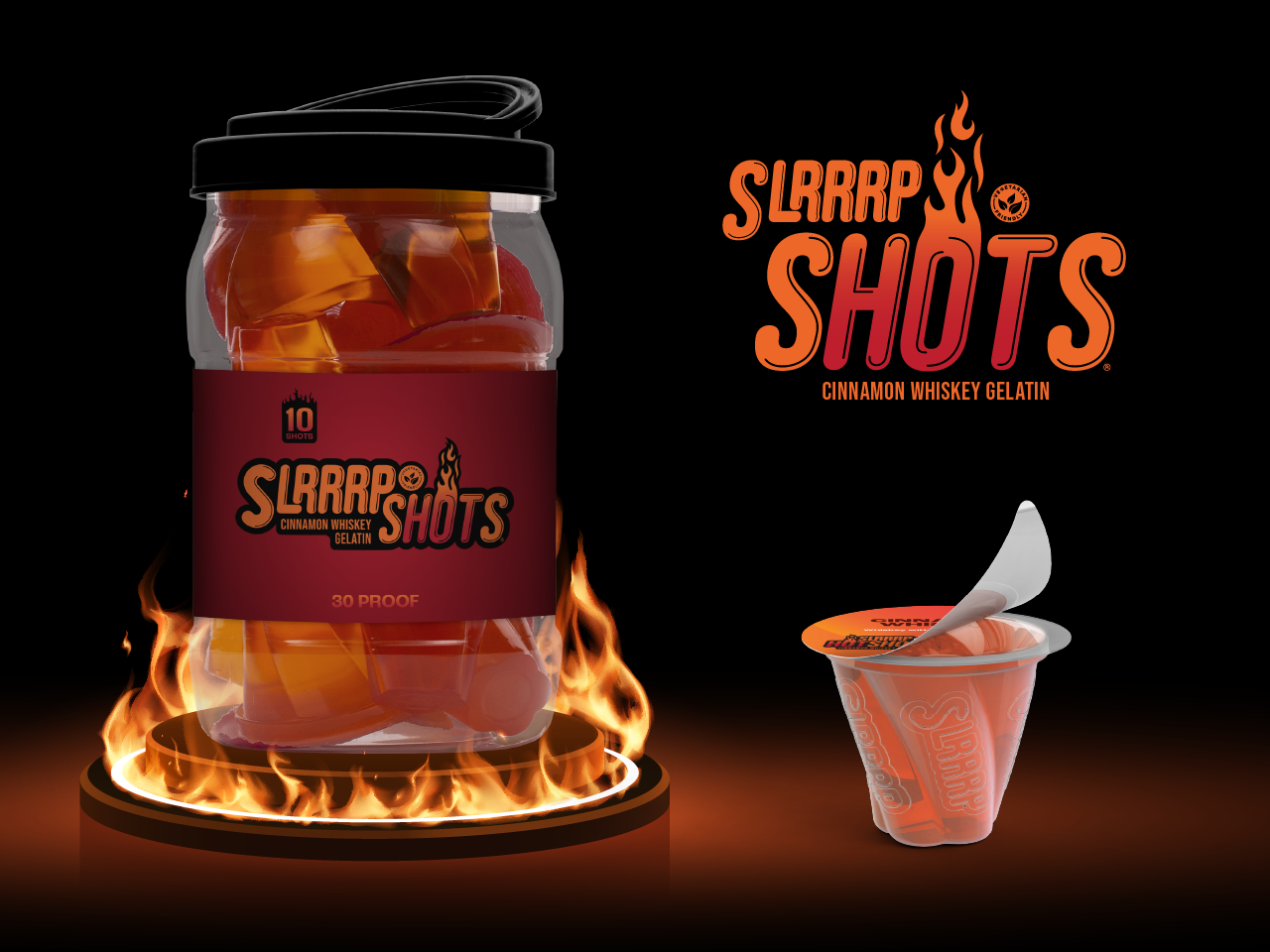 The First Cinnamon Whiskey Alcohol-infused Gelatin Shot