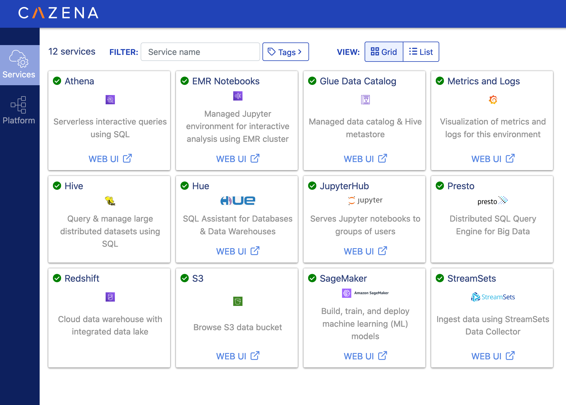 Cazena - Instant AWS Data Lake