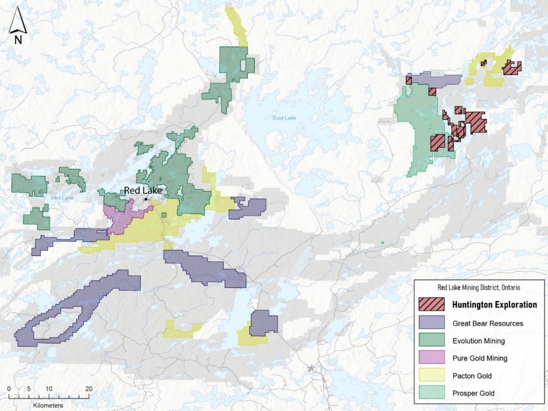 RED LAKE/BIRCH-UCHI REGIONAL MAP - ONTARIO