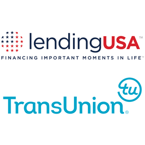 LendingUSA logo and TransUnion Logo