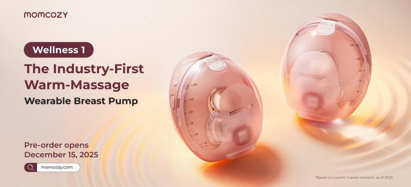 Momcozy Launches Wellness Series with W1: The First Warm-Massage Breast Pump