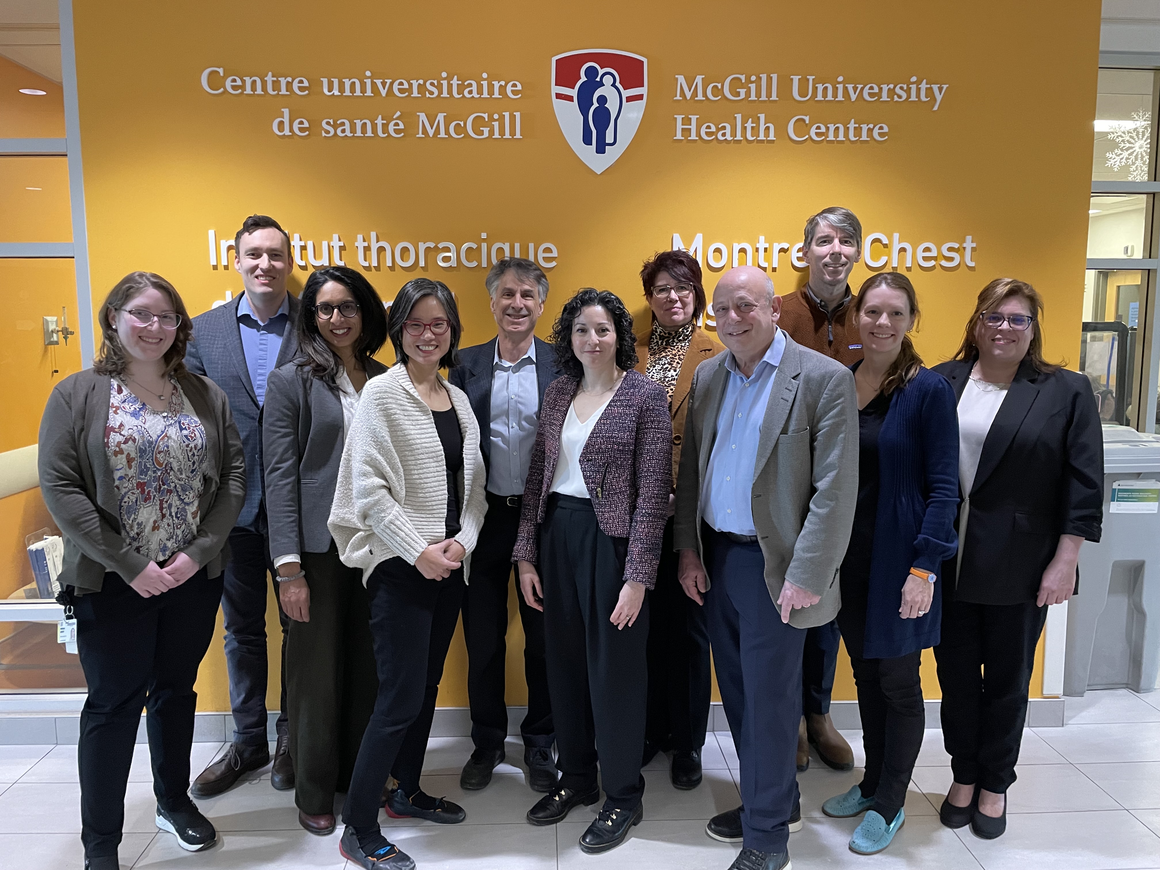 Mellissa Gaudet, Dr. Bryan Ross, Dr. Sushmita Pamidi, Dr. Dao Nguyen, Dr. Basil Petrof, Dr. Deborah Assayag, Dr. Carolyn Baglole , Dr. Ron Olivenstein, Dr. Ben Smith, Dr. Inga Murawski and Melanie Lemay