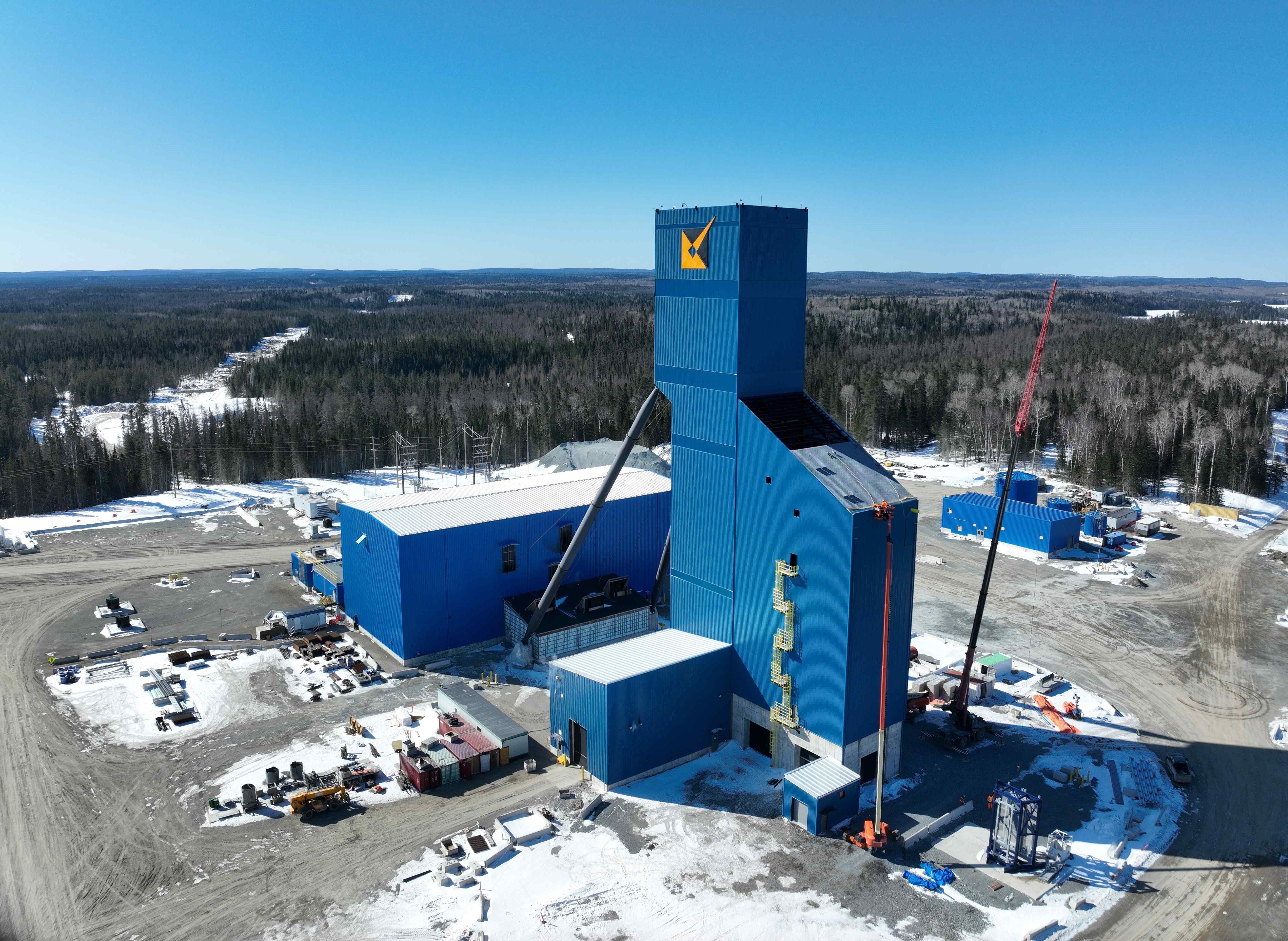 Island Gold shaft site area - April 2025