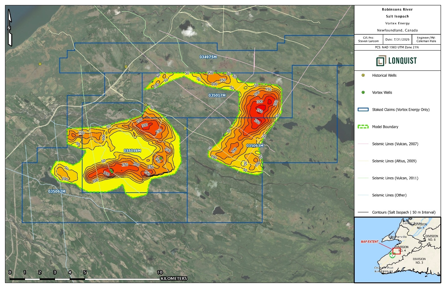 Vortex Energy Receives Final Technical Study Results for the Robinsons River Salt Project