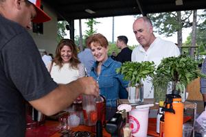 Guests enjoyed a bourbon & wine tasting and tours of Camp Southern Ground's organic farm.