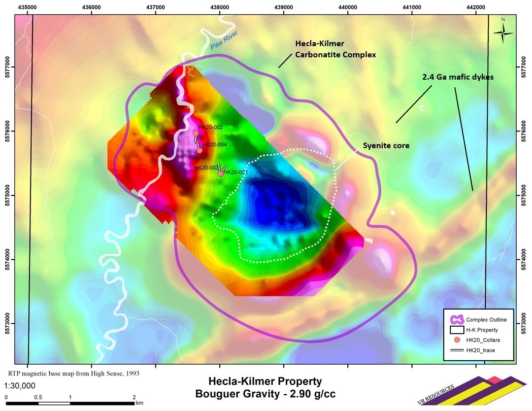 Gravity anomaly map. Contour interval is 5 mGal. D1 Depression No