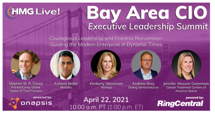 2021 HMG Live! Bay Area CIO Executive Leadership Summit