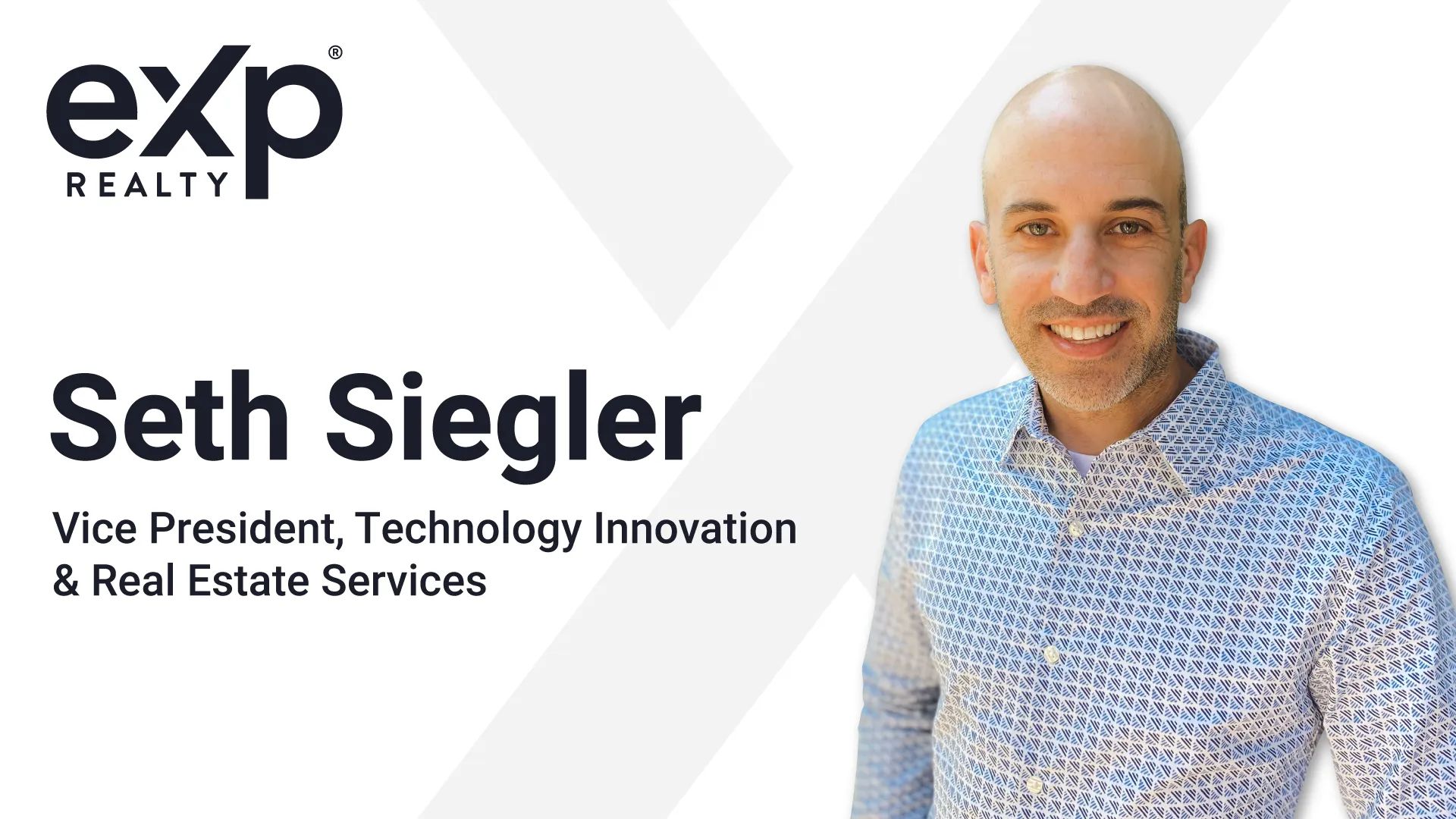 Seth Siegler, Vice President, Technology Innovation & Real Estate Services