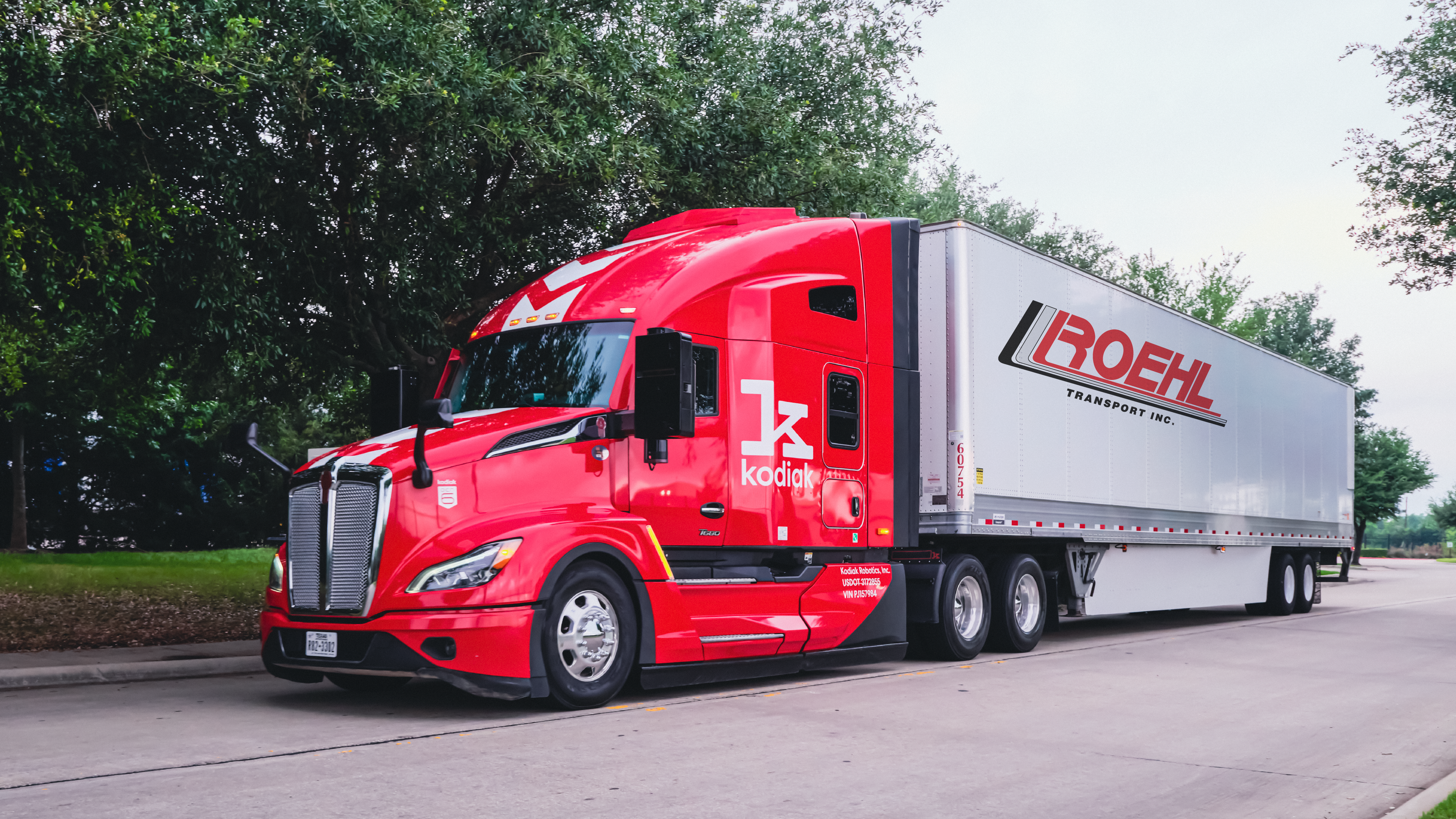 Kodiak and Roehl Transport launch autonomous freight service four times per week between Dallas and Houston