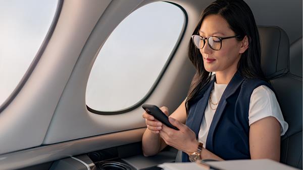 Available for the first time on the G2+ Vision Jet, Gogo® InFlight WiFi adds industry-leading connectivity while in the air – elevating the cabin experience and enabling real-time communication with teams and customers on the ground to keep commerce moving at jet speed.