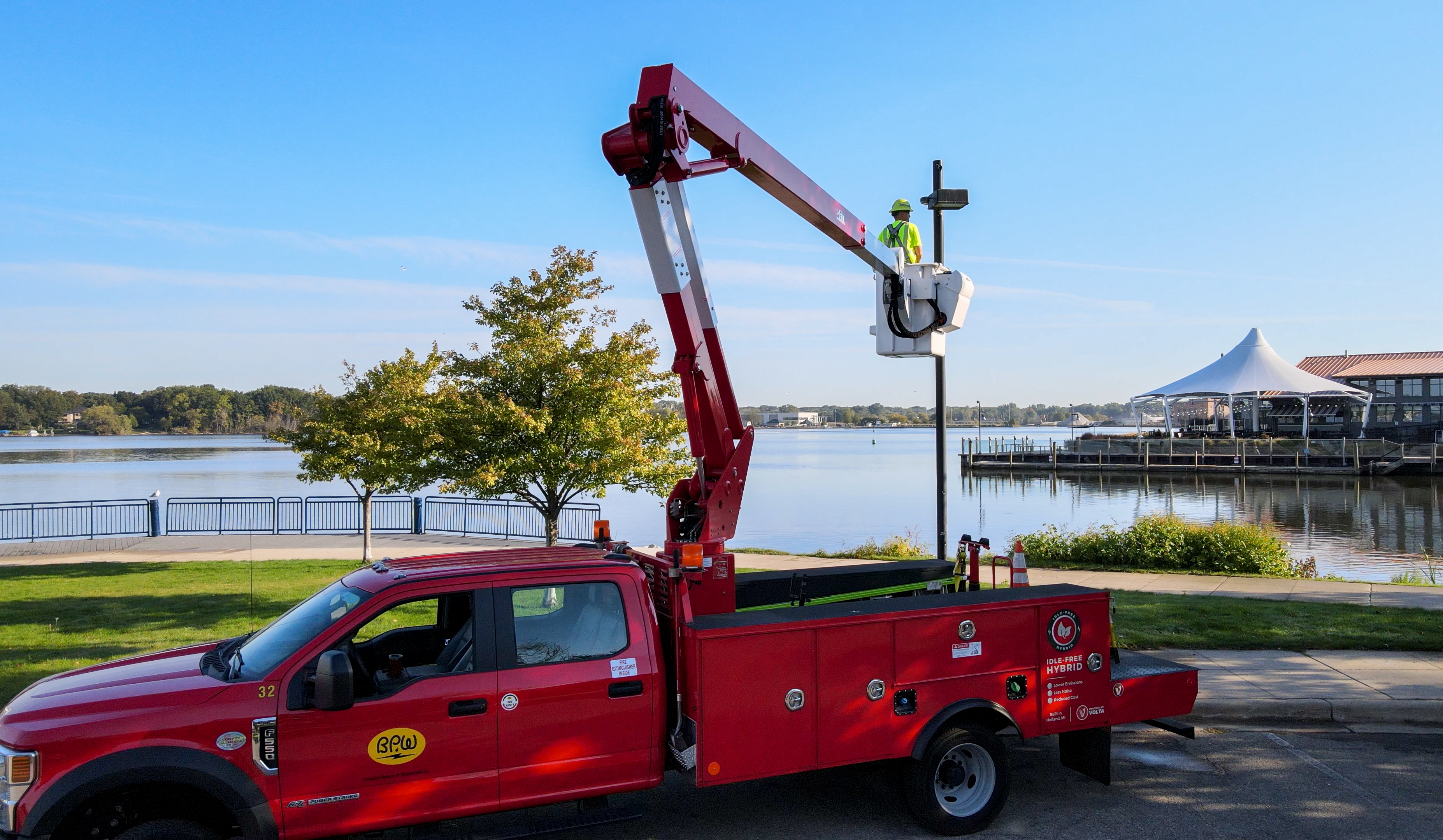 Volta-Equipped Palfinger Truck in Holland, MI