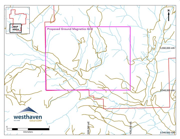 Map of Proposed Ground Magnetics