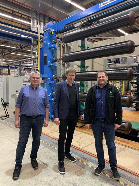 Hans Peter Havdal at Hexagon Agility's production plant in Kassel, Germany