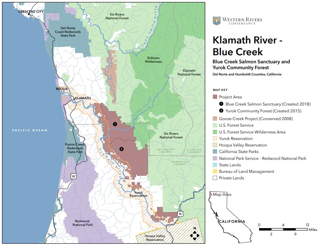 Blue Creek project map