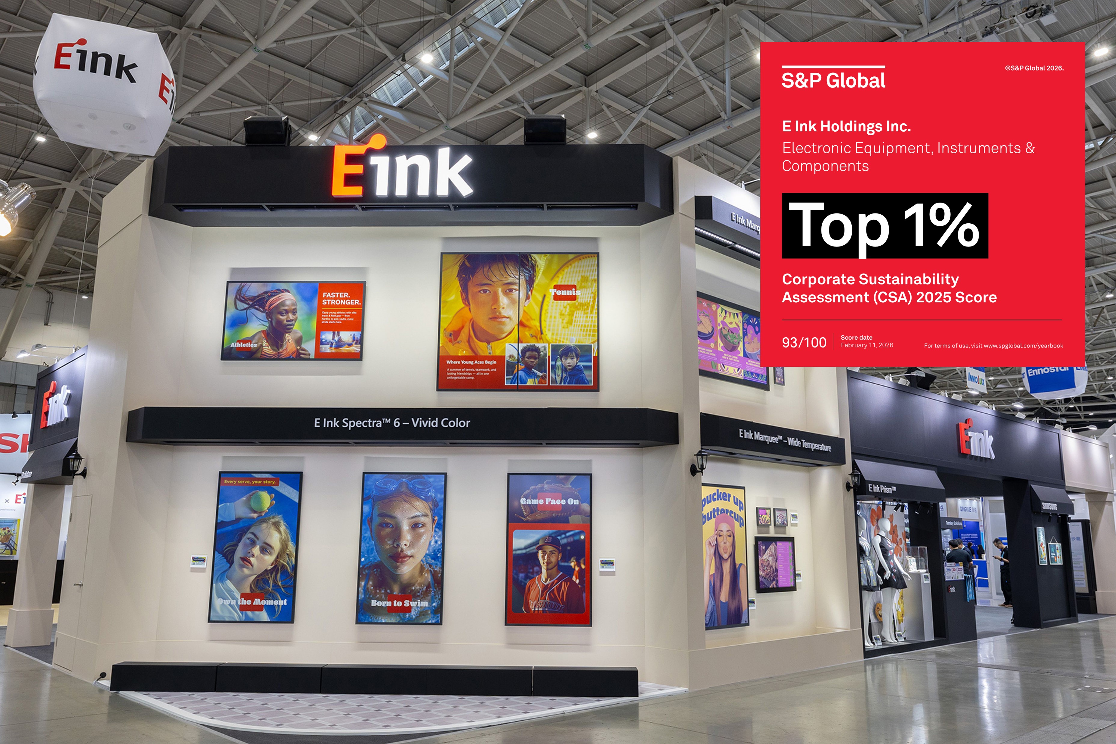 E Ink Ranked Global Top 1% in the 2026 Sustainability Yearbook