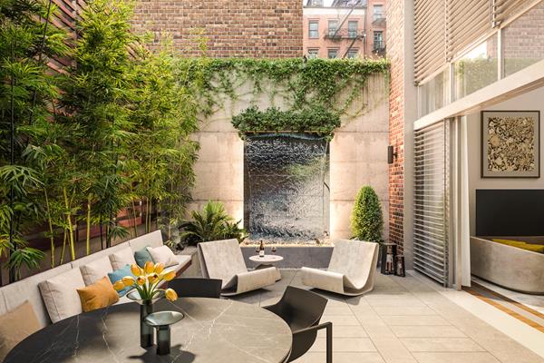 An IMG Digital Rendered Staging of a New York City garden. This architectural interior design has since been partially installed in real life.