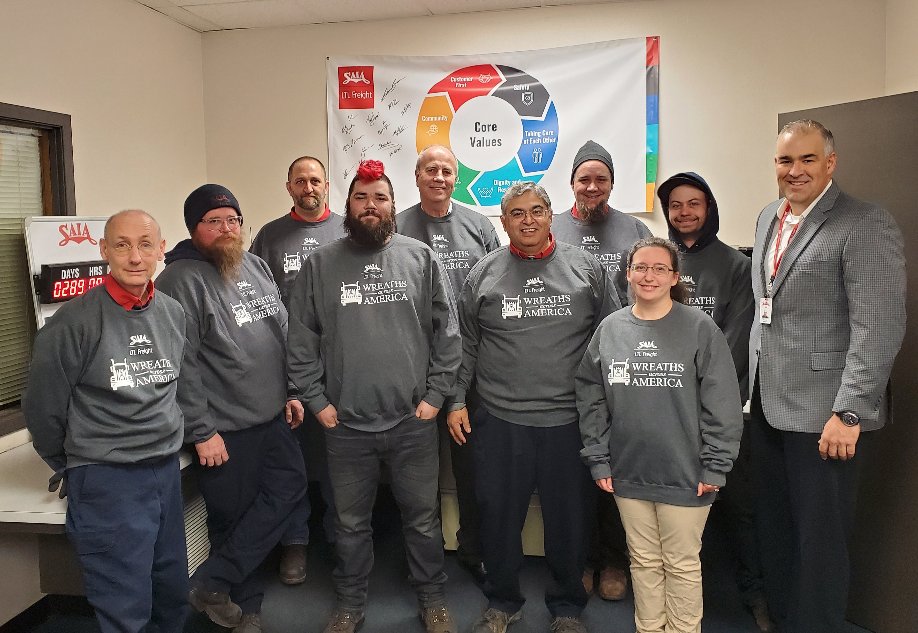 Saia Recognizes Employees for Volunteer Work 