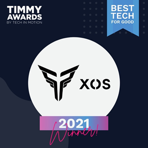 Xos, Inc. Named 2021 Timmy Awards Best Tech for Good, National