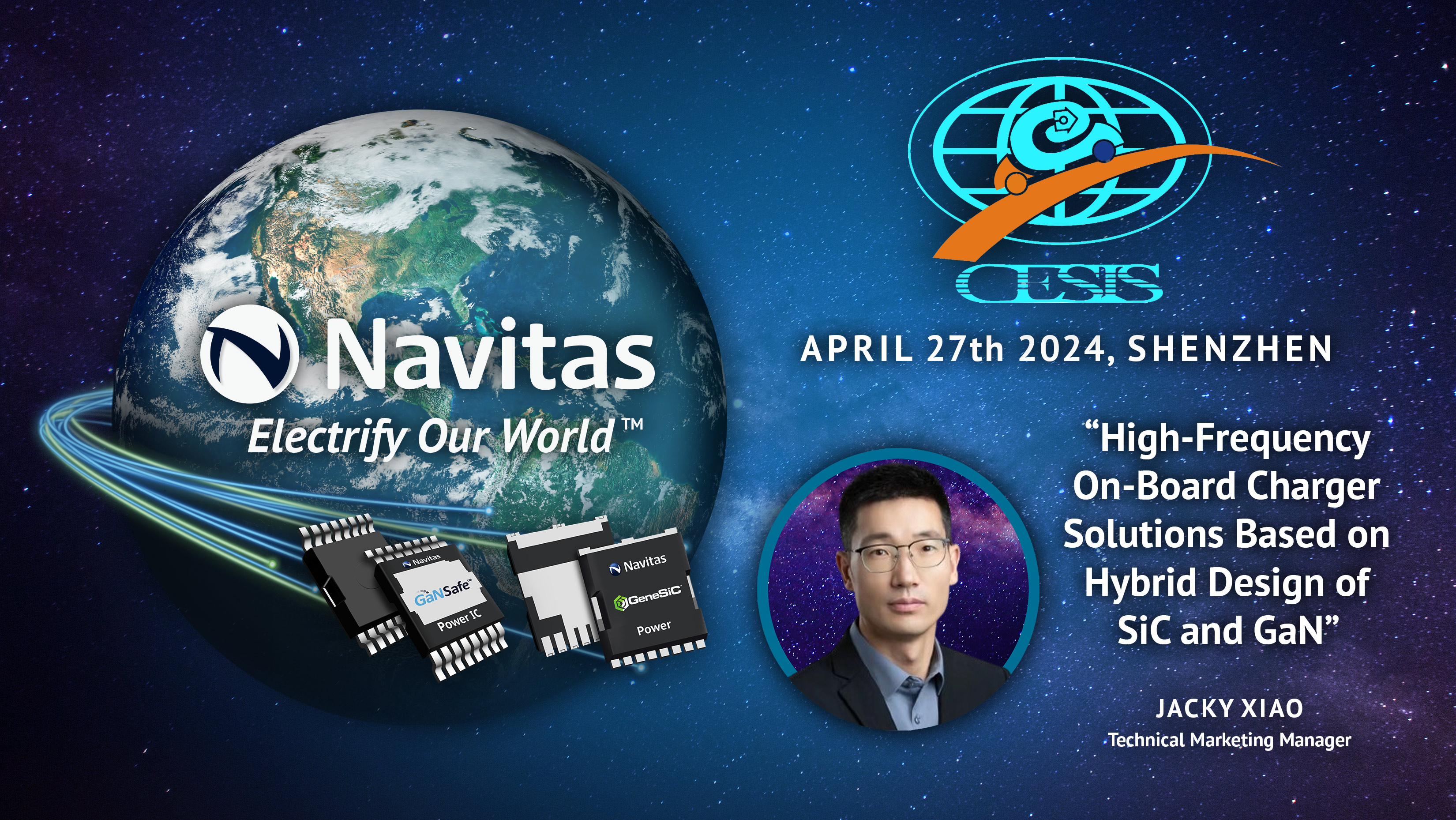 Navitas Highlights EV High-speed Hybrid Power Semiconductor Advances in China Innovation Summit Keynote