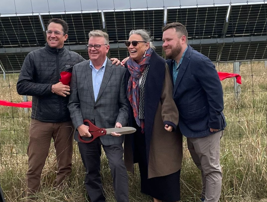 Greenbacker Middlebury college solar energy project ribbon cutting