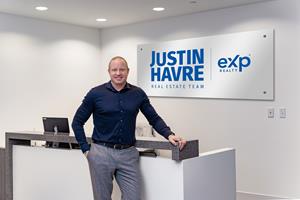 Justin Havre of Justin Havre Real Estate at his new 10,000 sq. ft. commercial office space in Calgary.