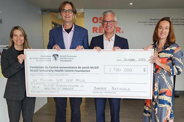National Bank donates $1.7M to the MUHC Foundation to Fuel Ground-breaking Health Research