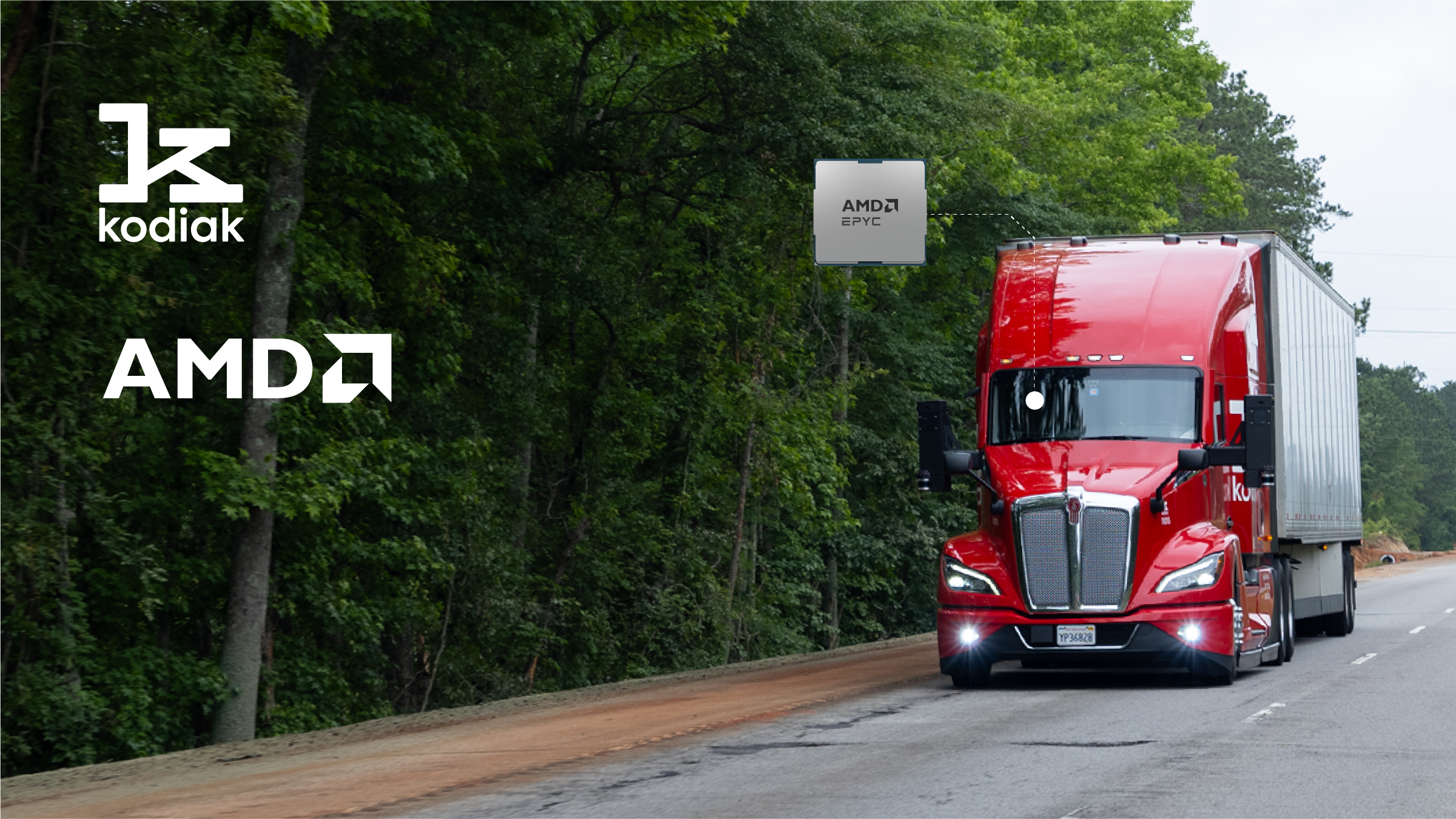 Kodiak AI and AMD Collaborate to Advance Computing Power for Driverless Trucking