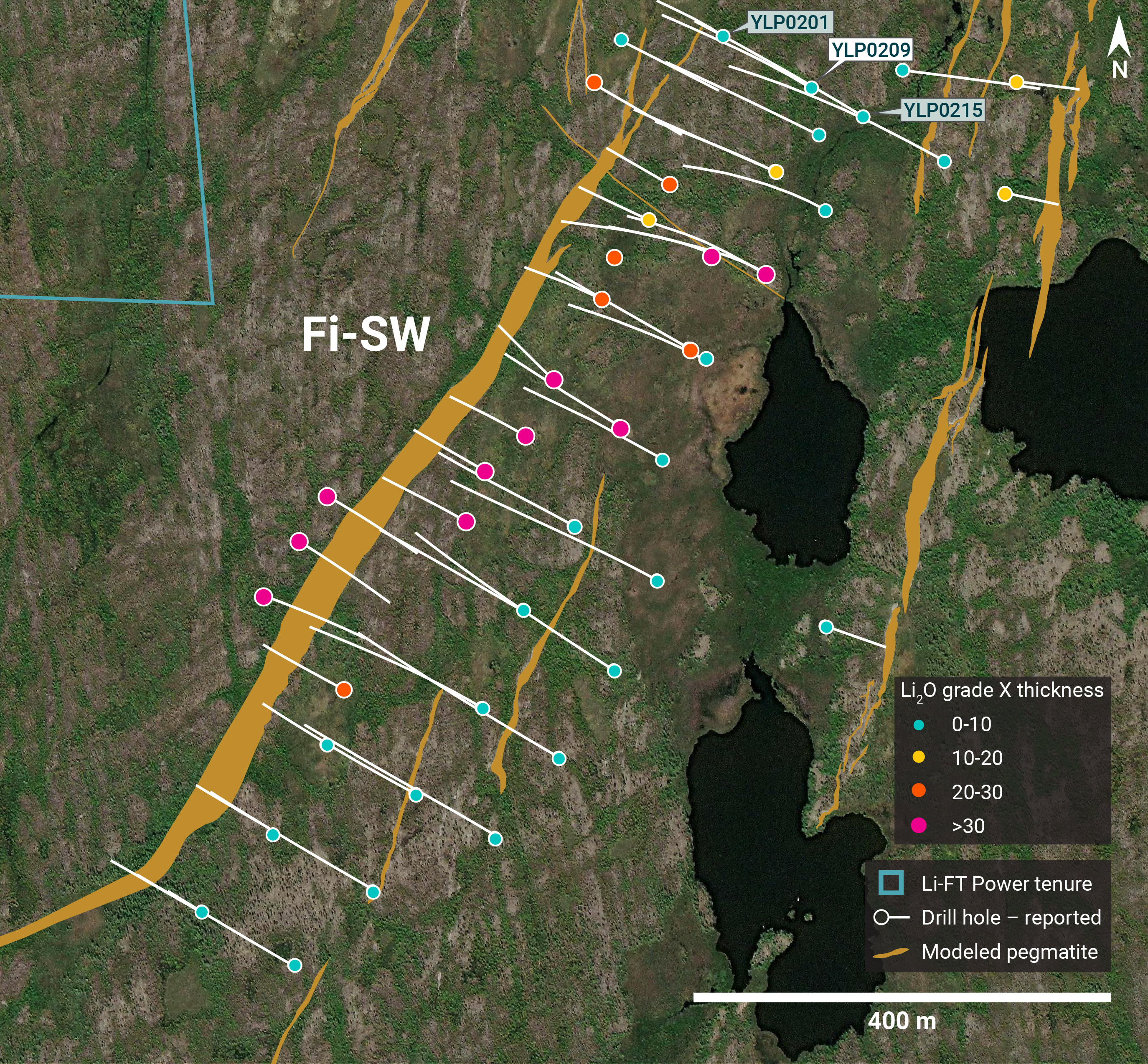 Individual Drill plans YK pegmatites NR 34 Fi SW