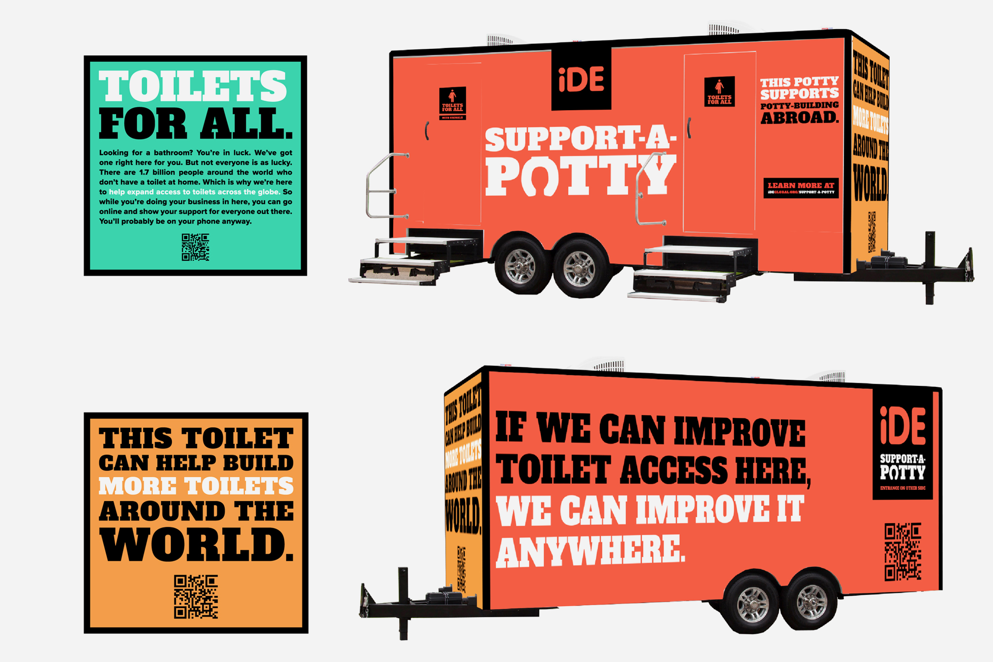 The Support-A-Potty Trailer Graphics
