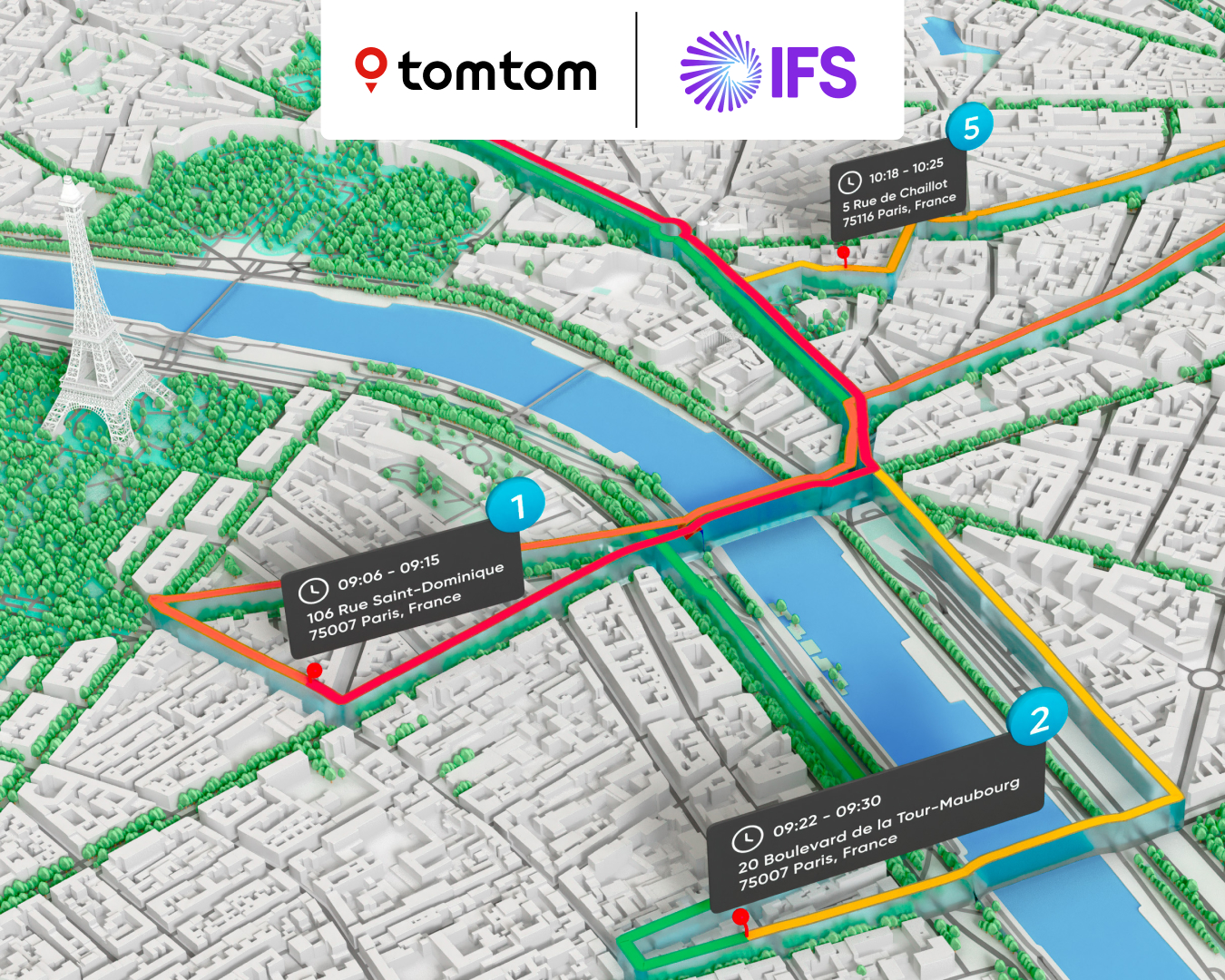 IFS selects TomTom’s location technology to enhance planning and scheduling solutions