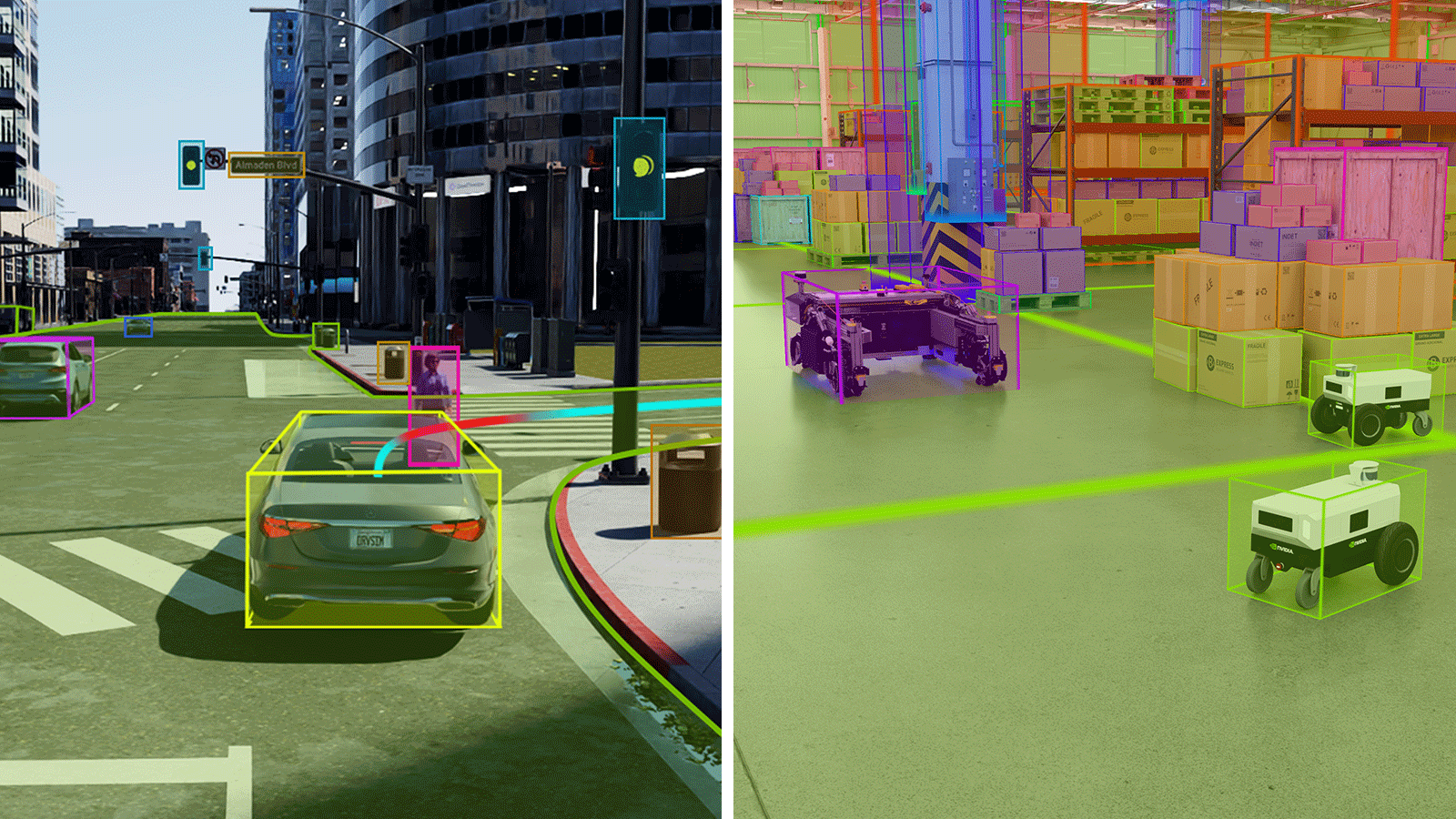 NVIDIA Omniverse Cloud Sensor RTX generates synthetic data to speed AI development of autonomous vehicles, robotic arms, mobile robots, humanoids and smart spaces.