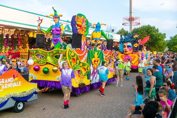 Grand Carnivale, a nighttime international festival and street party featuring a full-scale parade, will debut at Carowinds in June of 2020. 