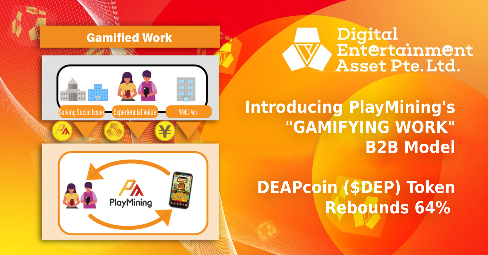 $DEP Token Rebounds 64% as PlayMining GameFi Platform Introduces ‘Gamifying Work’ B2B Business Model