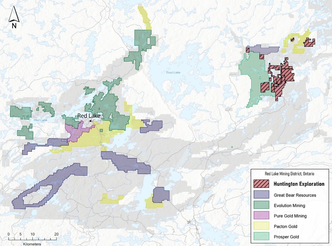 RED LAKE/BIRCH-UCHI REGIONAL MAP - ONTARIO