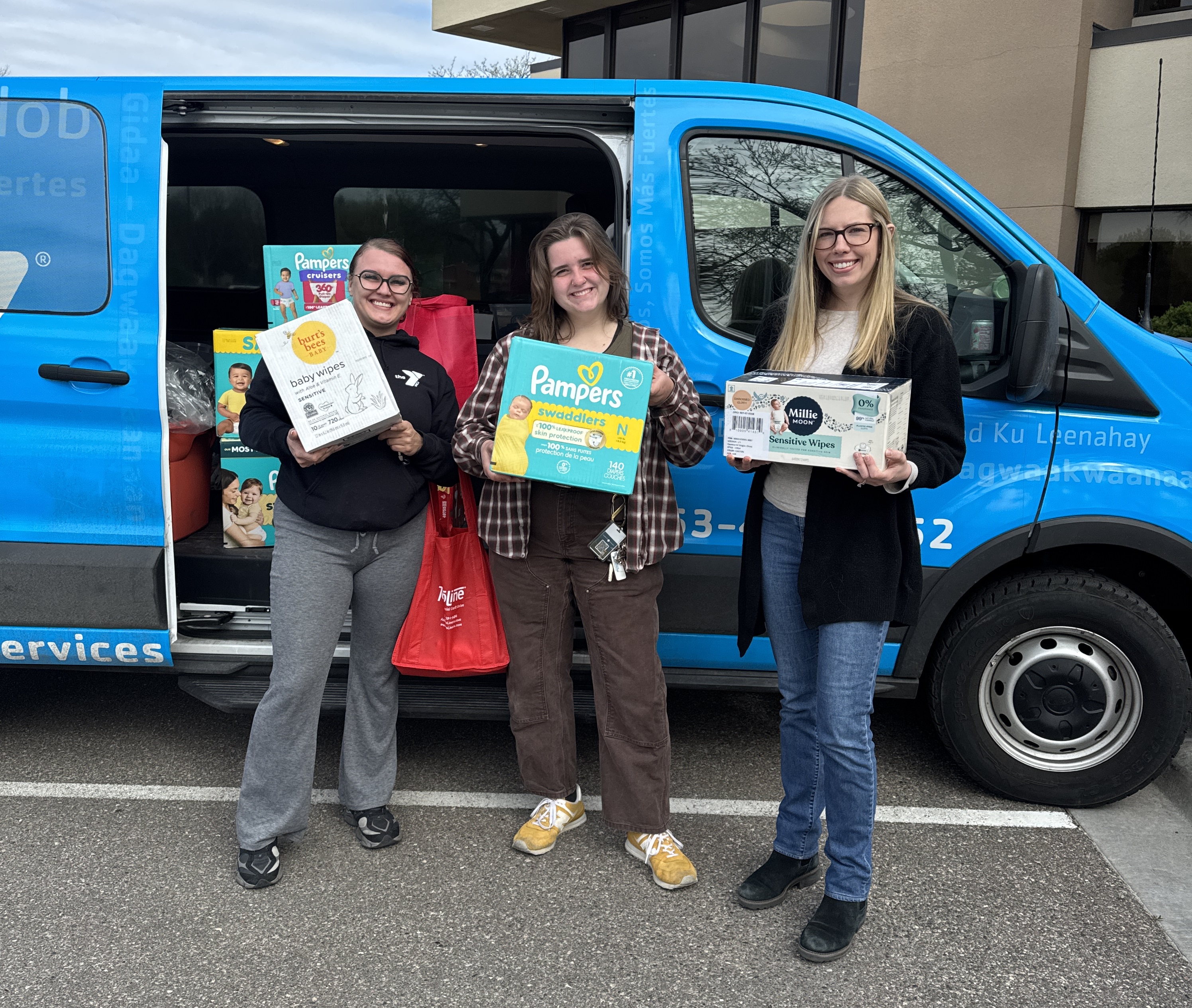 Baby Supplies Donated by TopLine Financial Credit Union Members and Employees