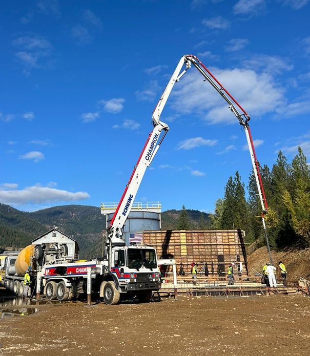 Filter Press Concrete Foundations in Progress