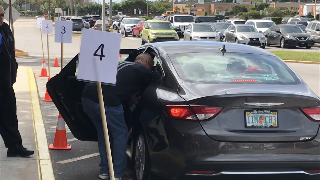 Ultimate Medical Academy set up drive-through stations to streamline the process of moving desktop computers and other equipment to the home offices of more than 1,500 Tampa Bay area team members to support social distancing and help slow the spread of COVID-19. 