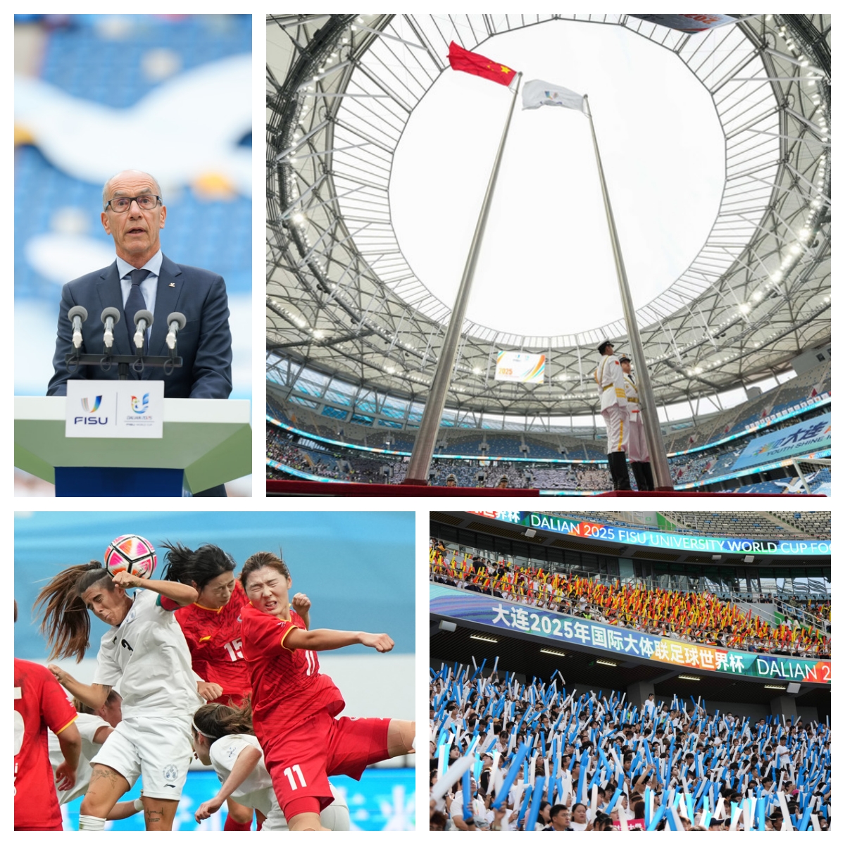 2025 FISU University World Cusp Football kicks off in Dalian, China